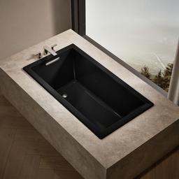 Kohler Underscore 60'' x 32'' drop-in bath - Black - image 2