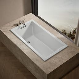 Kohler Underscore 60'' x 32'' drop-in bath - Ice Grey - image 2