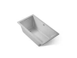 Kohler Underscore 60'' x 32'' drop-in bath with Bask heated surface - Ice Grey - image 1