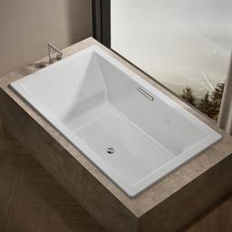 Kohler Underscore 72'' x 42'' drop-in bath - White - image 2
