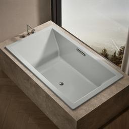 Kohler Underscore 72'' x 42'' drop-in bath - Ice Grey - image 2