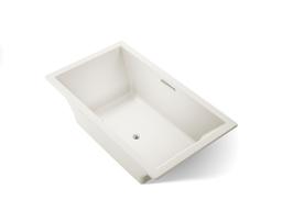 Kohler Underscore 72'' x 42'' drop-in bath with Bask heated surface - Biscuit - image 1