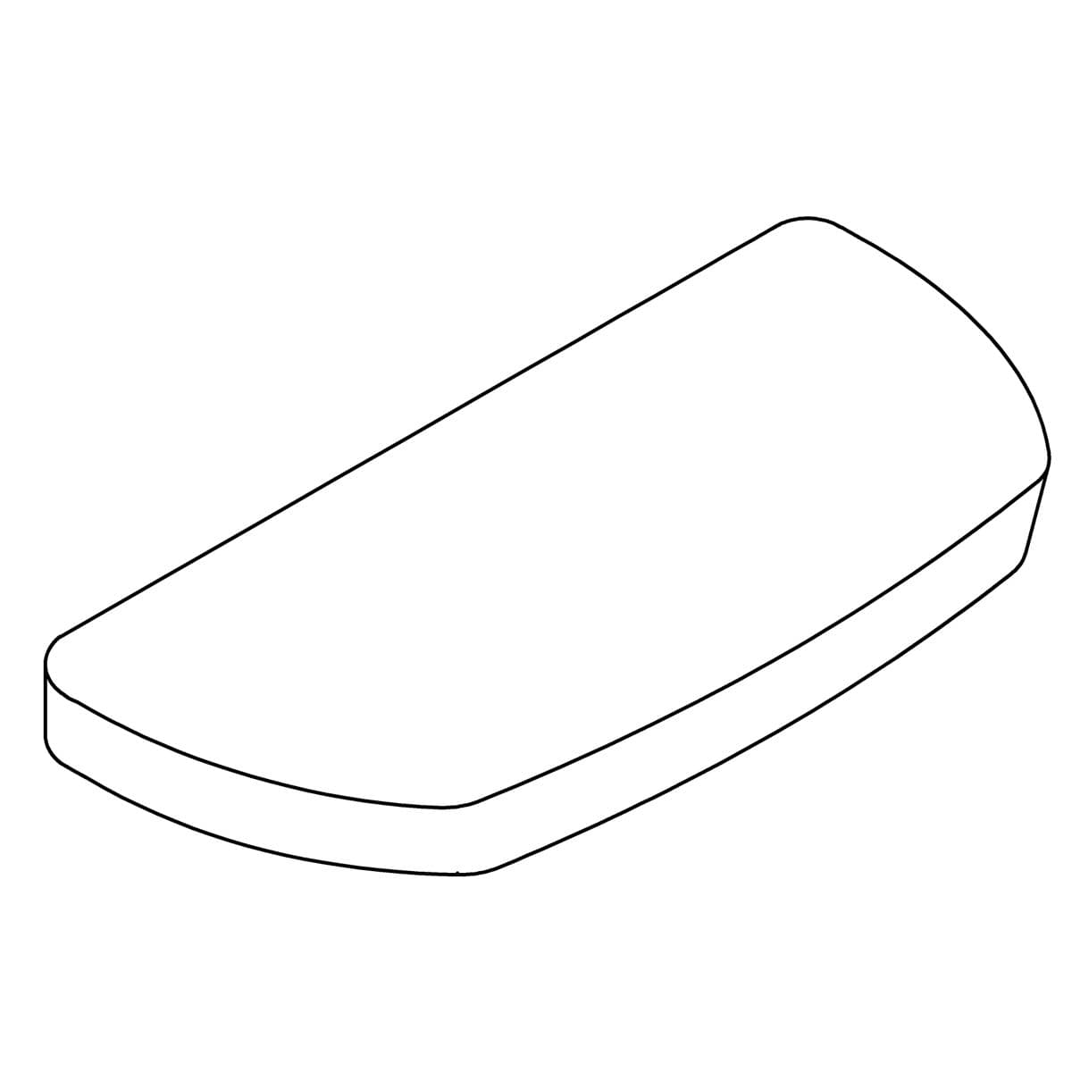 Kohler Genuine Parts Cover, Tank, Toilet - White by Kohler Genuine Parts