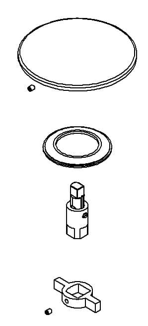 Kohler Genuine Parts Assembly, TOE TAP - White by Kohler Genuine Parts