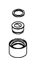 Kohler Genuine Parts Aerator KIT - Vibrant Brushed Nickel by Kohler Genuine Parts