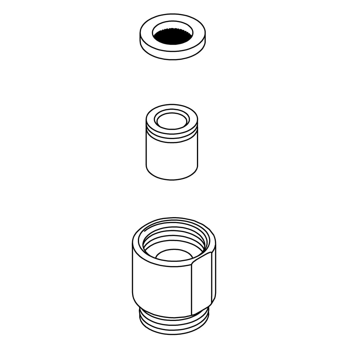 Kohler Genuine Parts Check Valve Housing KIT - Polished Chrome by Kohler Genuine Parts