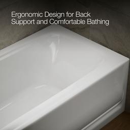 Bancroft 60'' x 32'' alcove bath, left drain - image 8