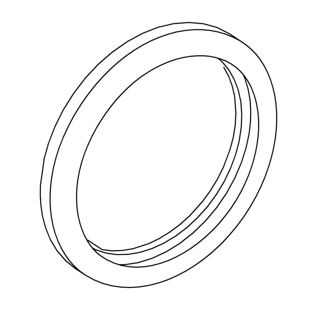 Kohler Genuine Parts Rubber Gasket, BOWL Inlet PIPE by Kohler Genuine Parts