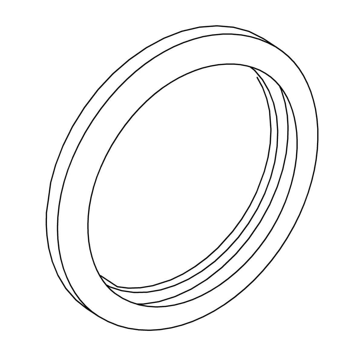 Kohler Genuine Parts Rubber Gasket, BOWL Inlet PIPE by Kohler Genuine Parts