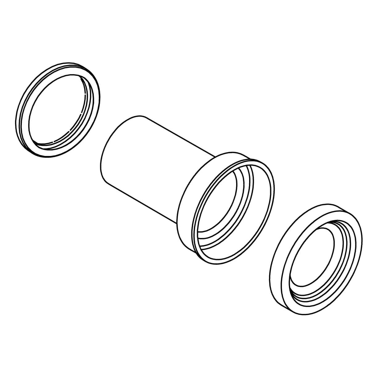 Kohler Genuine Parts Straight Outlet PIPE System by Kohler Genuine Parts