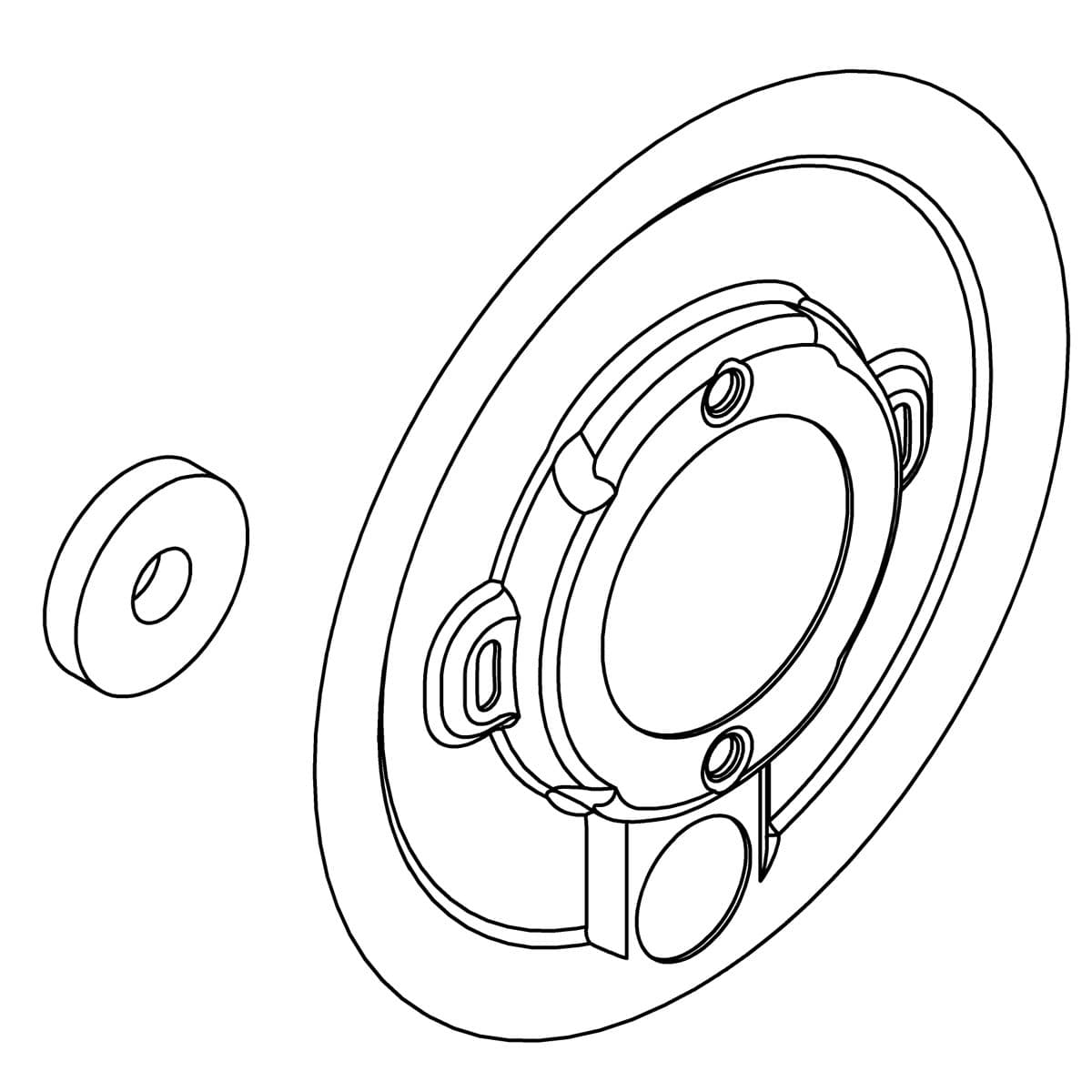 Kohler Genuine Parts Assembly, Backplate by Kohler Genuine Parts