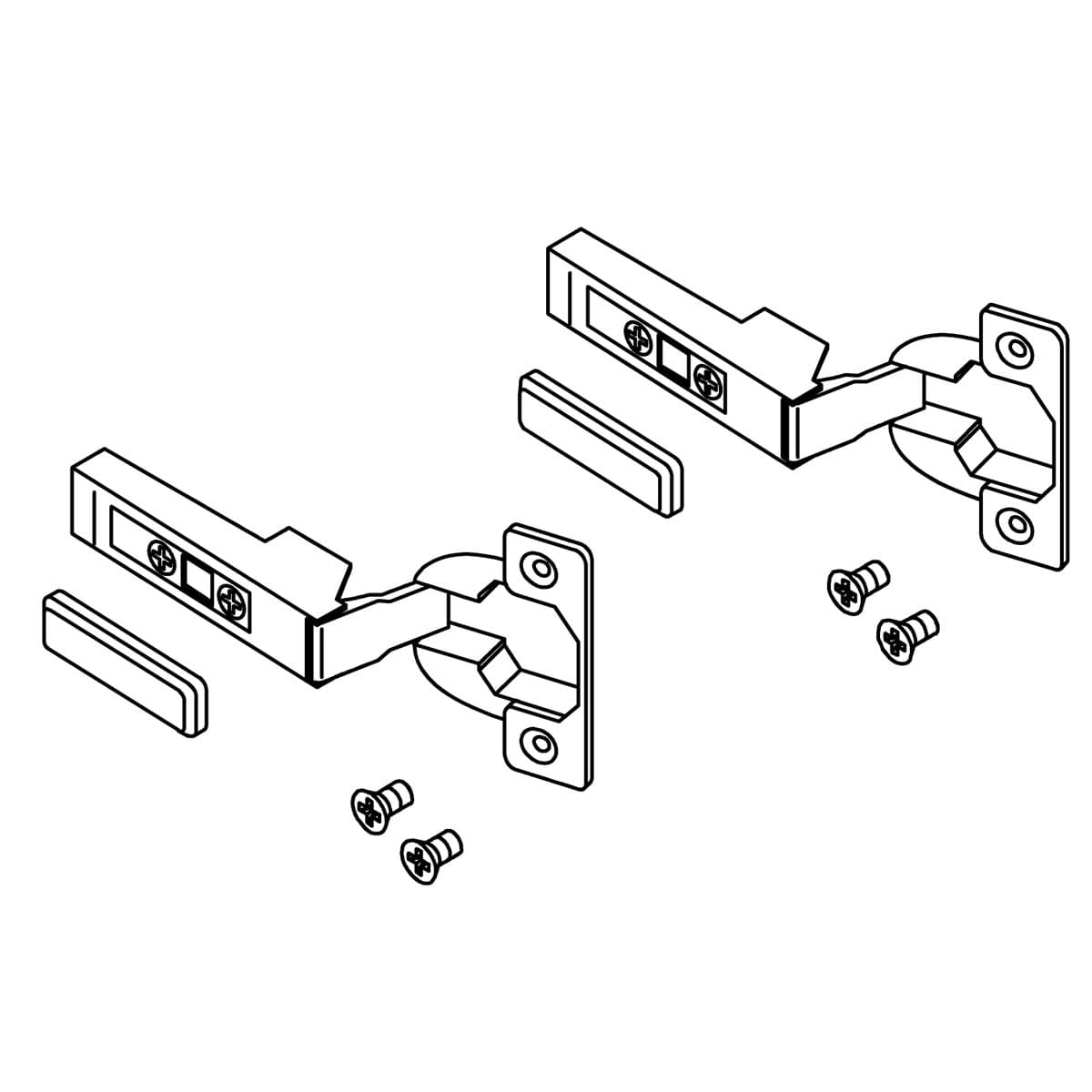 Kohler Genuine Parts Hinge 107° KIT - Satin Anodized Aluminum by Kohler Genuine Parts