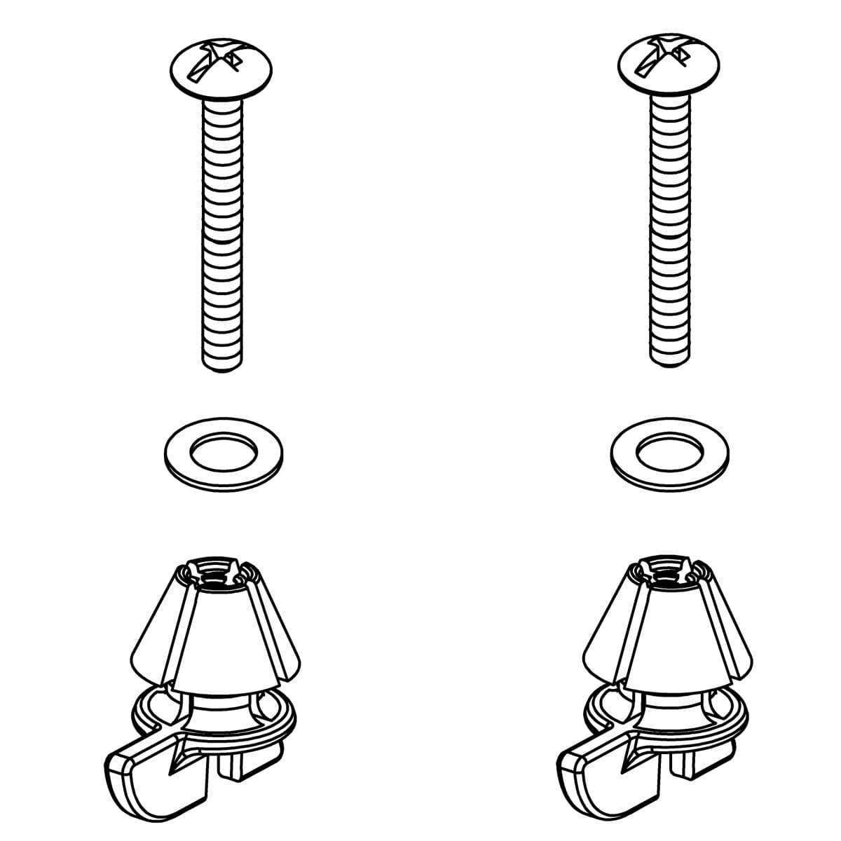Kohler Genuine Parts Hardware KIT - Black by Kohler Genuine Parts