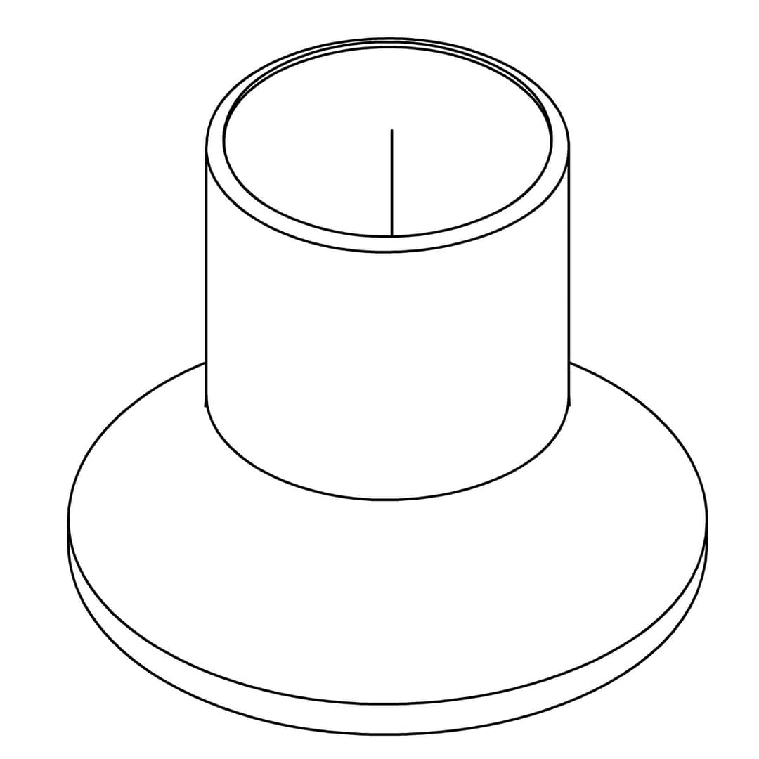 Kohler Genuine Parts Escutcheon - Polished Chrome by Kohler Genuine Parts