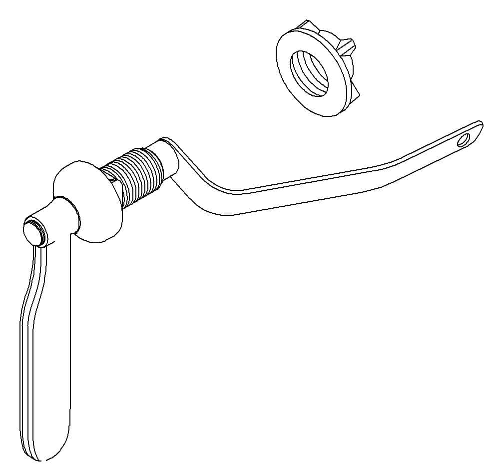 Kohler Genuine Parts TRIP Lever Service KIT - Polished Chrome by Kohler Genuine Parts