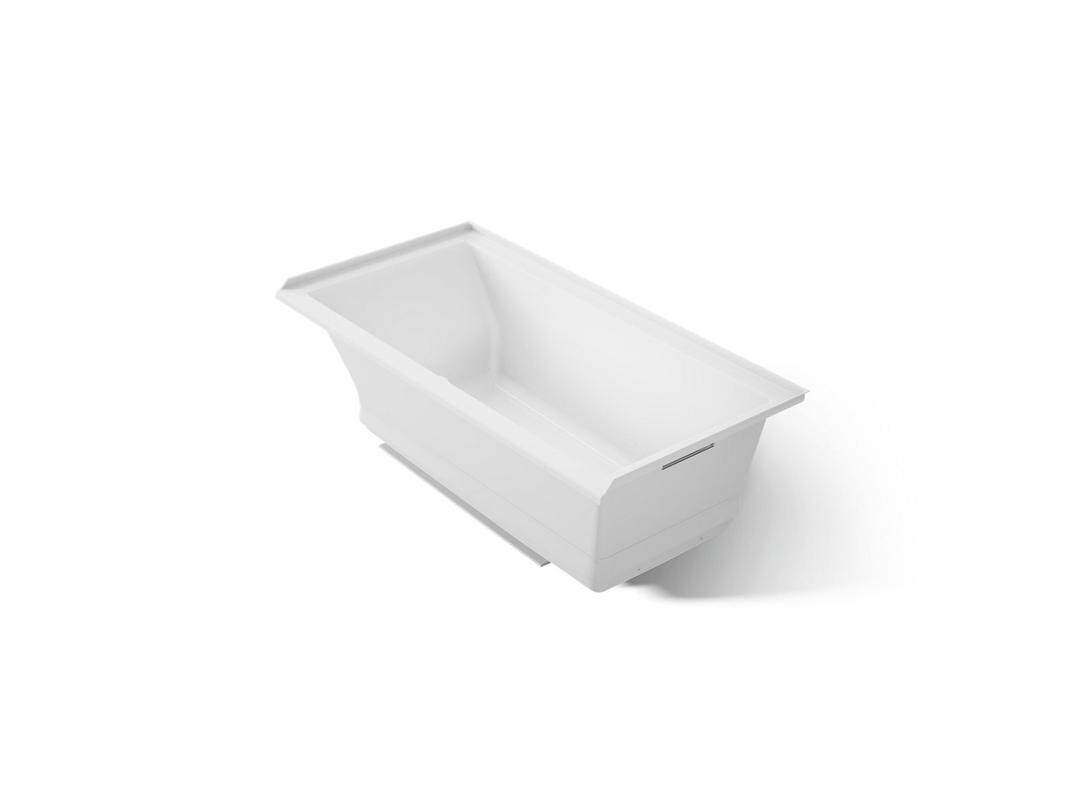 Kohler Underscore 60'' x 30'' alcove Heated BubbleMassageE air bath, right drain - White by Kohler