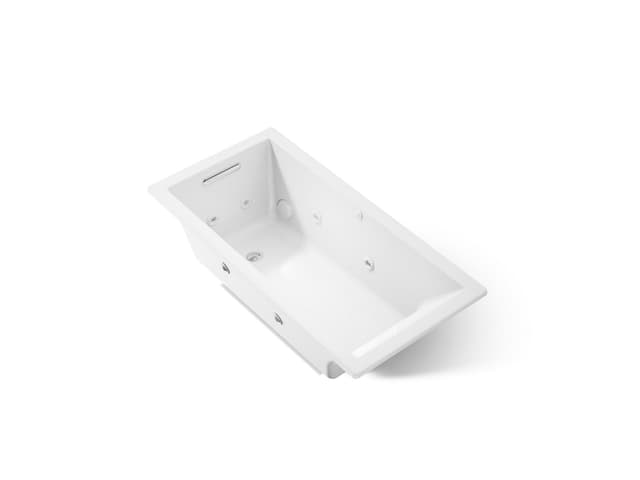 Kohler Underscore 60'' x 30'' drop-in heated whirlpool bath - White