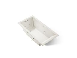 Kohler Underscore 60'' x 30'' drop-in heated whirlpool bath - Biscuit - image 1