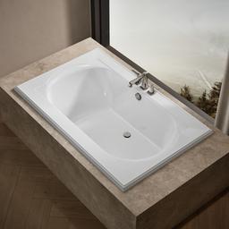 Kohler Memoirs 66'' x 42'' drop-in bath - White - image 2