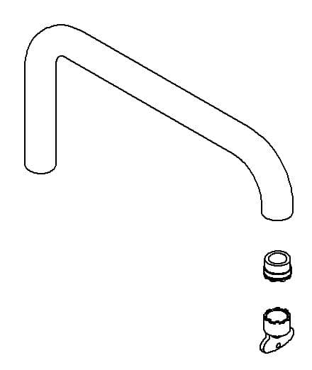 Kohler Genuine Parts Spout KIT - Matte Black by Kohler Genuine Parts