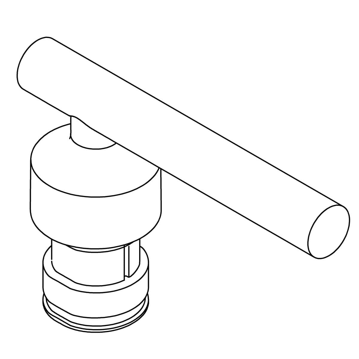 Kohler Genuine Parts Handle KIT - Vibrant Brushed Moderne Brass by Kohler Genuine Parts