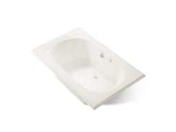 Kohler Memoirs 66'' x 42'' drop-in Heated BubbleMassageE air bath - Biscuit - image 1