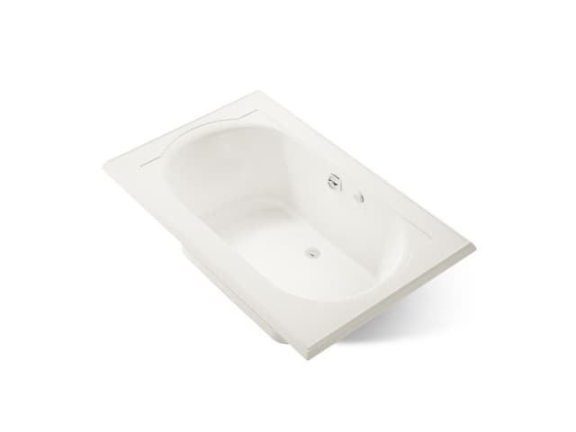 Kohler Memoirs 66'' x 42'' drop-in Heated BubbleMassageE air bath - Biscuit