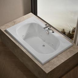 Kohler Memoirs 66'' x 42'' drop-in whirlpool bath - White - image 2