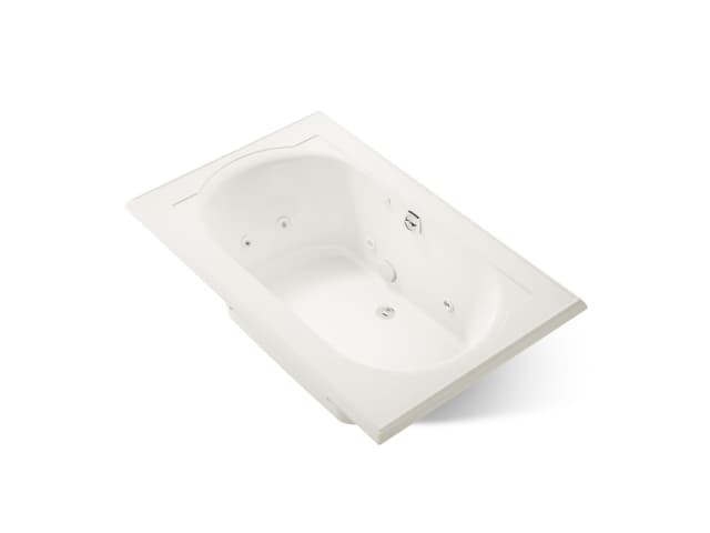 Kohler Memoirs 66'' x 42'' drop-in whirlpool bath - Biscuit