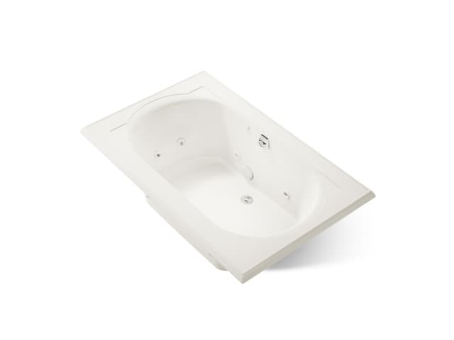Kohler Memoirs 66'' x 42'' drop-in whirlpool bath - Biscuit