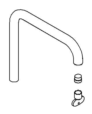 Kohler Genuine Parts Spout KIT, Primary - Vibrant Brushed Moderne Brass by Kohler Genuine Parts