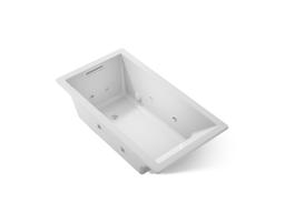 Kohler Underscore 66'' x 36'' drop-in heated whirlpool bath - Ice Grey - image 1