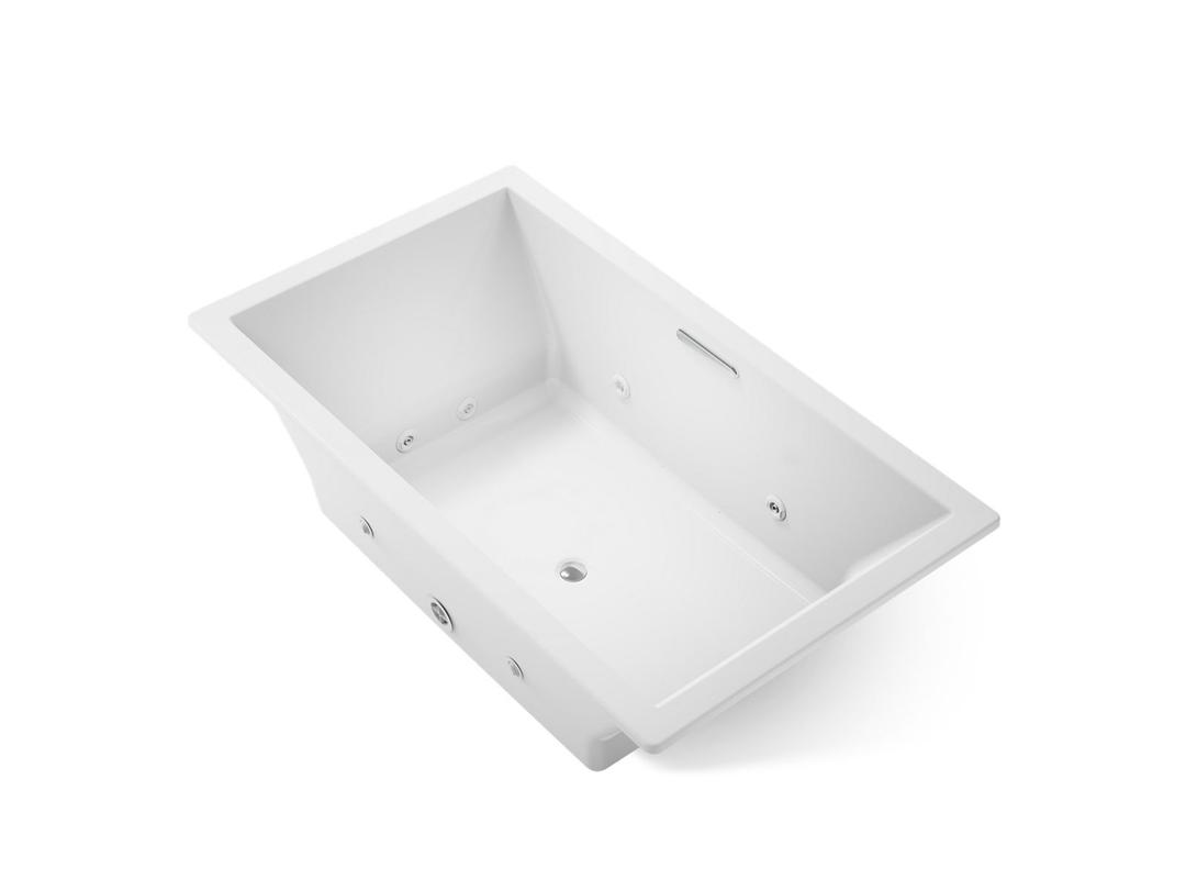 Kohler Underscore 72'' x 42'' drop-in heated whirlpool bath - White by Kohler