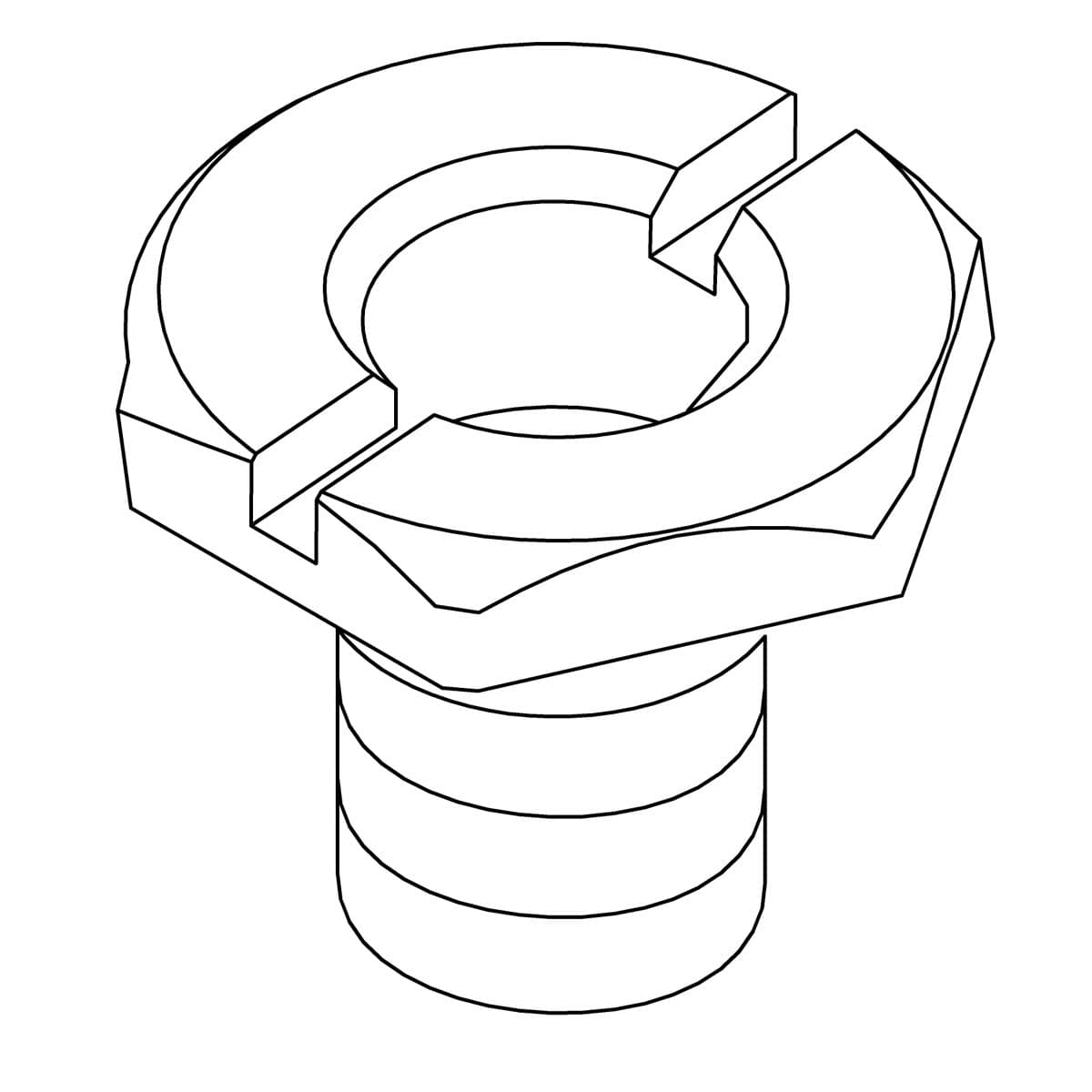Kohler Genuine Parts NUT, Escutcheon, Drain by Kohler Genuine Parts