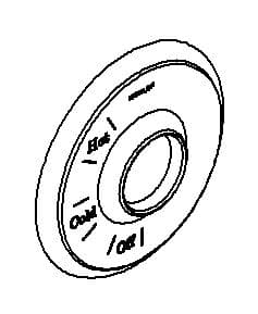 Kohler Genuine Parts Escutcheon - Vibrant Brushed Nickel by Kohler Genuine Parts