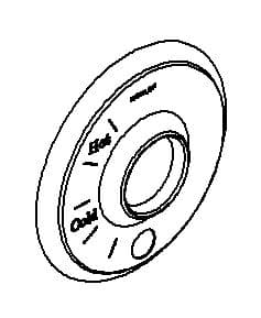 Kohler Genuine Parts Escutcheon - Vibrant Brushed Nickel by Kohler Genuine Parts