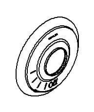 Kohler Genuine Parts Escutcheon - Matte Black by Kohler Genuine Parts