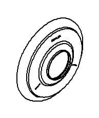 Kohler Genuine Parts Escutcheon - Vibrant Brushed Nickel by Kohler Genuine Parts