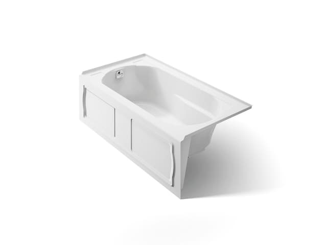 Kohler Devonshire 60'' x 32'' alcove bath, left drain - White