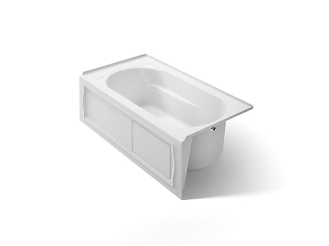 Kohler Devonshire 60'' x 32'' alcove bath, right drain - White