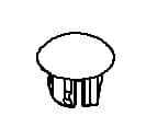 Kohler Genuine Parts PLUG Button - Polished Chrome by Kohler Genuine Parts