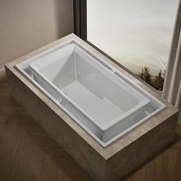 Kohler sok 63'' x 31-1/2'' drop-in Effervescence bath - White - image 2
