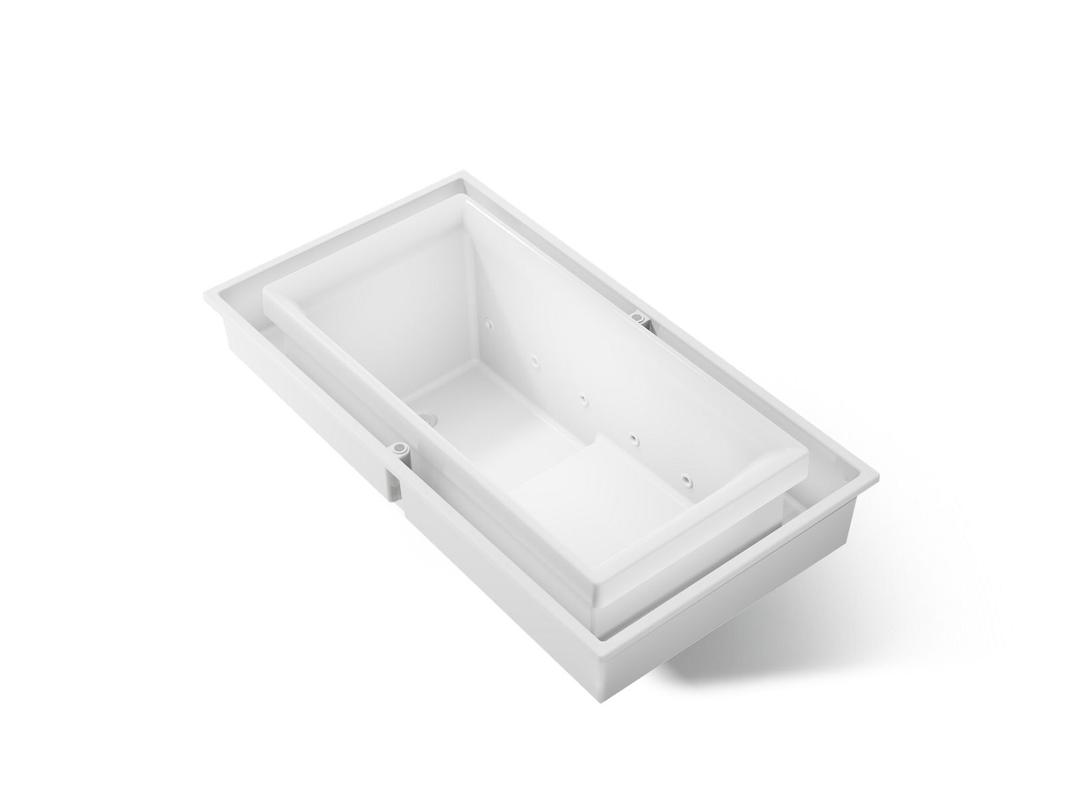 Kohler sok 63'' x 31-1/2'' drop-in Effervescence bath - White by Kohler