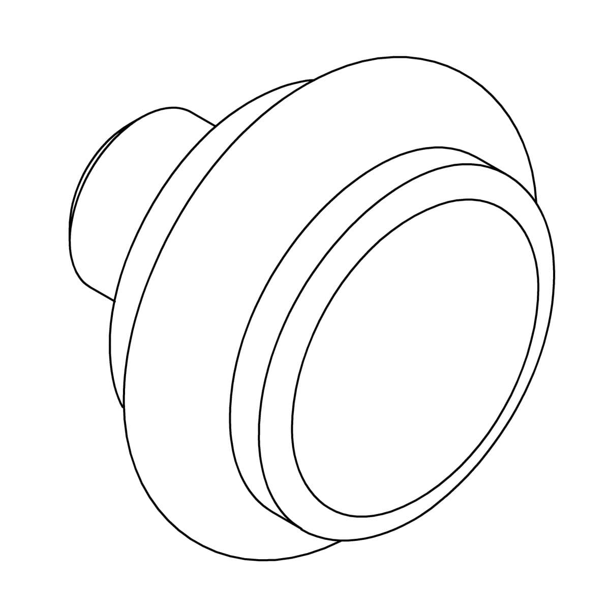 Kohler Genuine Parts Knob, Diverter - Vibrant Brushed Nickel by Kohler Genuine Parts