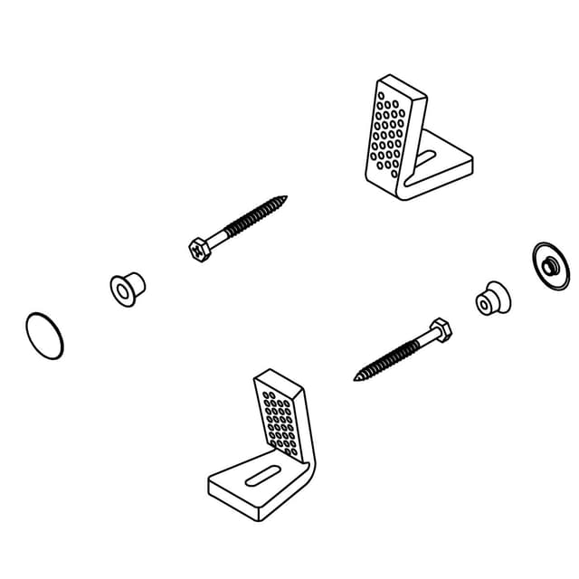 Kohler Genuine Parts Floor Mounting KIT (assembly) - White