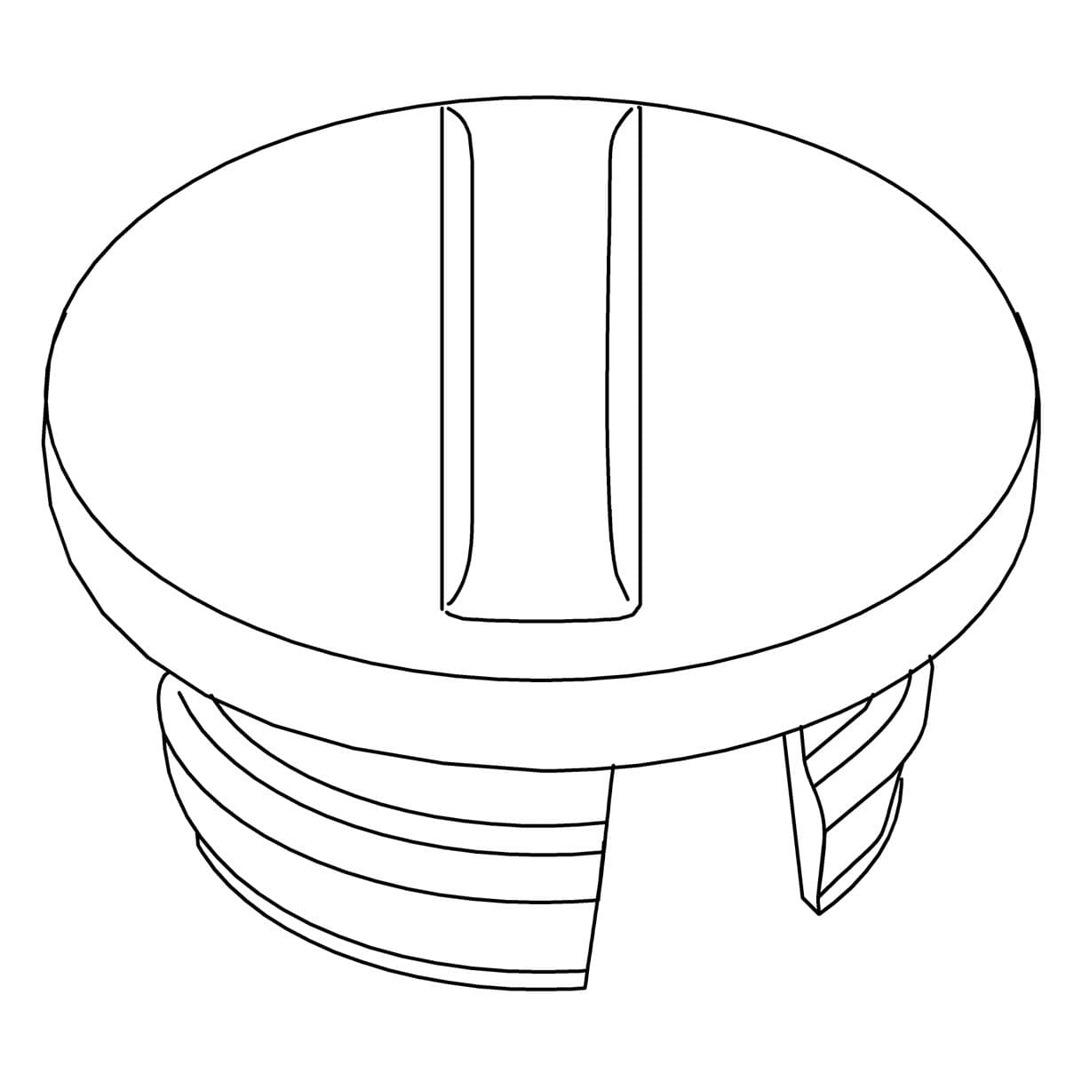 Kohler Genuine Parts PLUG Button - Vibrant Brushed Moderne Brass by Kohler Genuine Parts