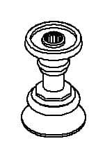 Kohler Genuine Parts Stem, Cross - Polished Chrome by Kohler Genuine Parts