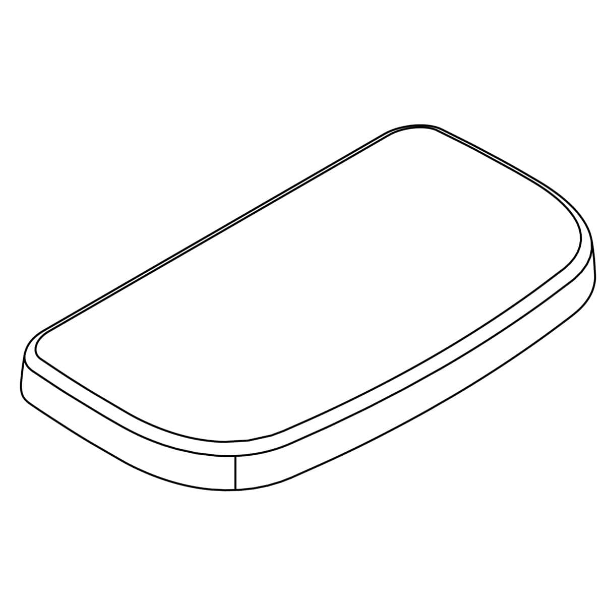Kohler Genuine Parts Cover, Toilet TANK - White by Kohler Genuine Parts