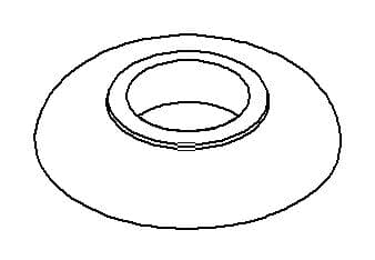 Kohler Genuine Parts Escutcheon - Vibrant Brushed Bronze by Kohler Genuine Parts