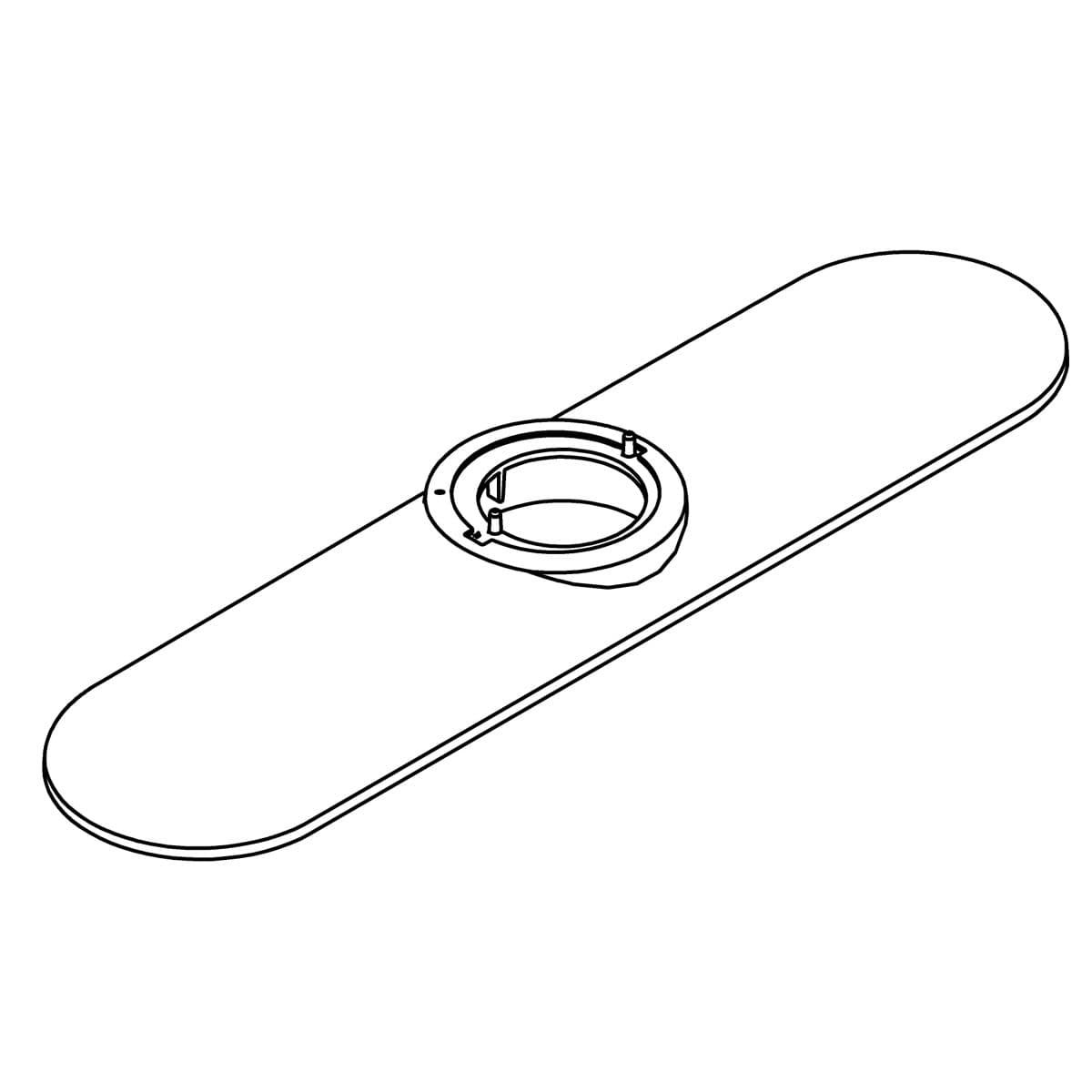 Kohler Genuine Parts Escutcheon KIT - Matte Black by Kohler Genuine Parts